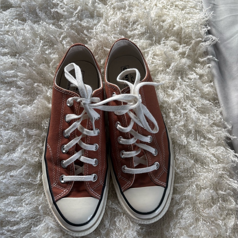 New Converse Canvas Sneakers with Rust color